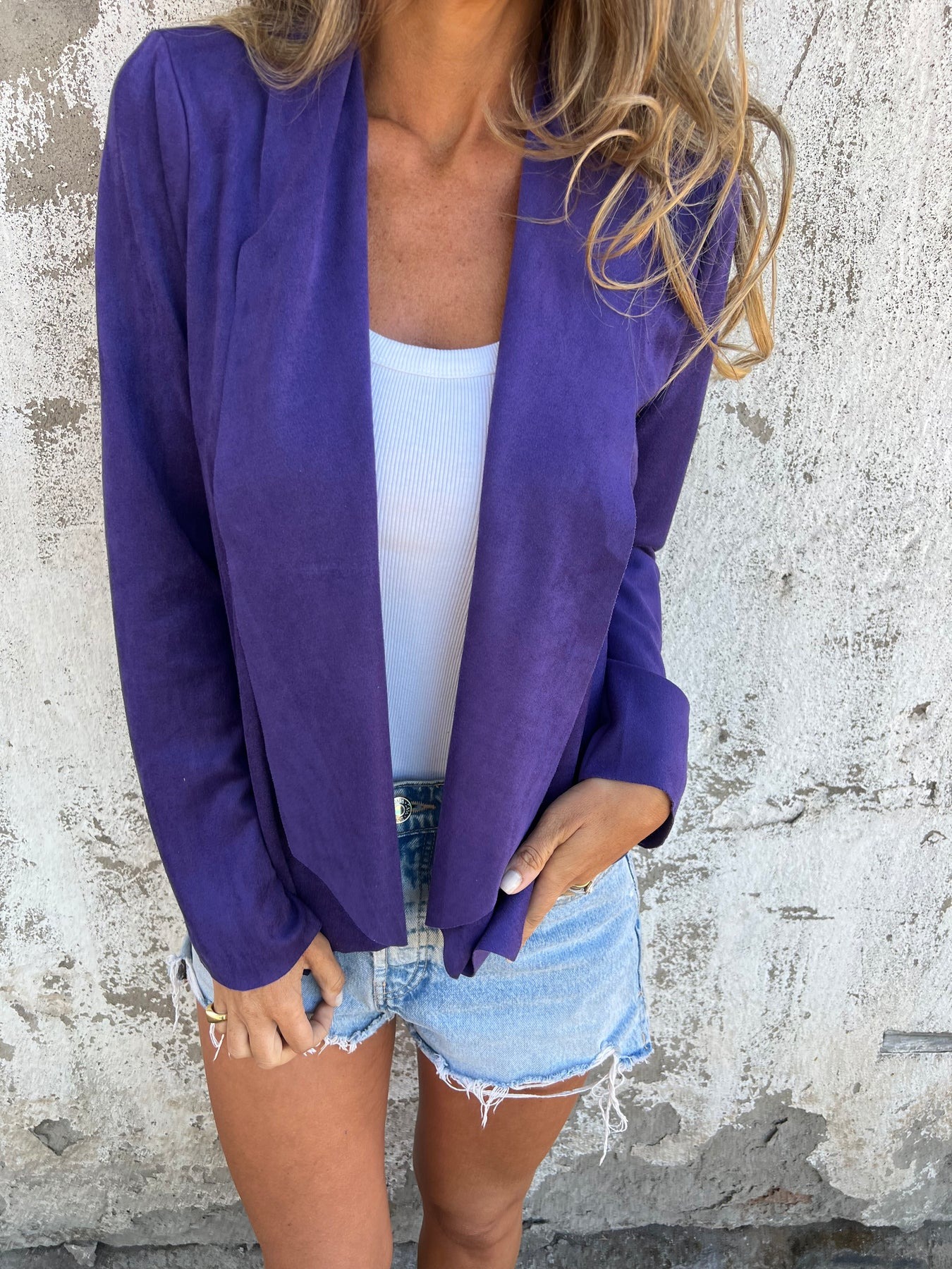 Comfortable Suede Coat