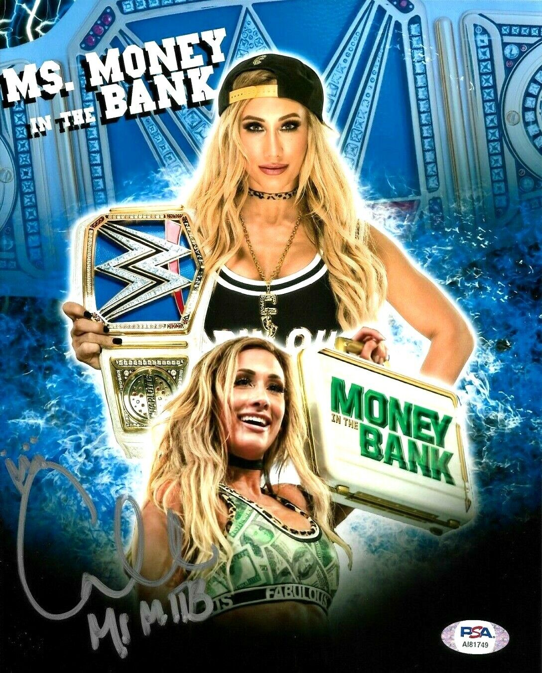 WWE CARMELLA HAND SIGNED AUTOGRAPHED 8X10 Photo Poster painting WITH PROOF AND PSA DNA COA 24
