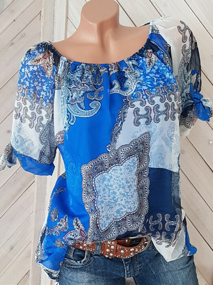 Women Long Sleeve V-neck Graphic Floral Printed Top