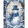 Christmas Snowman-11CT Stamped Cross Stitch 40*50cm