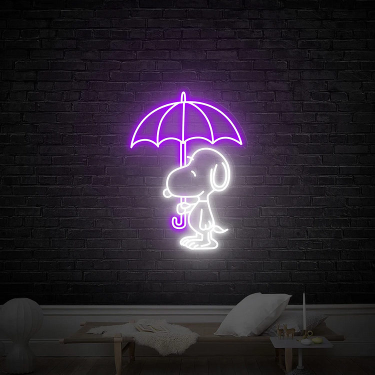 Snoopy LED Cute Anime Neon Sign Gengar I Choose You Design Home LED Custom Neon Wall Decor Sigh Japan Personalized House Gamers Neon Light