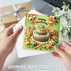 (US Only)6PCS DIY Diamond Art Greeting Cards Birthday Theme Congratulations Cards & Gifts