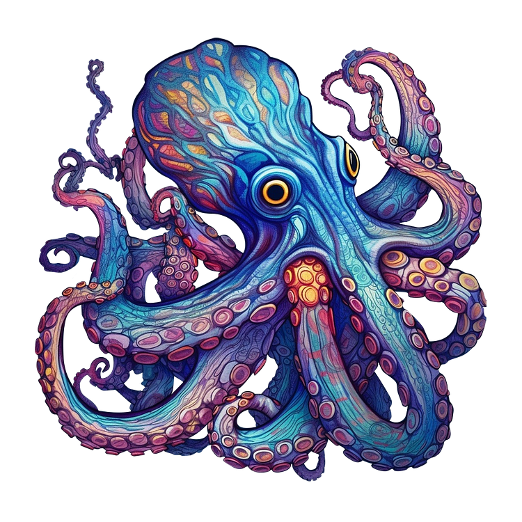 Octopus Wooden Jigsaw Puzzle