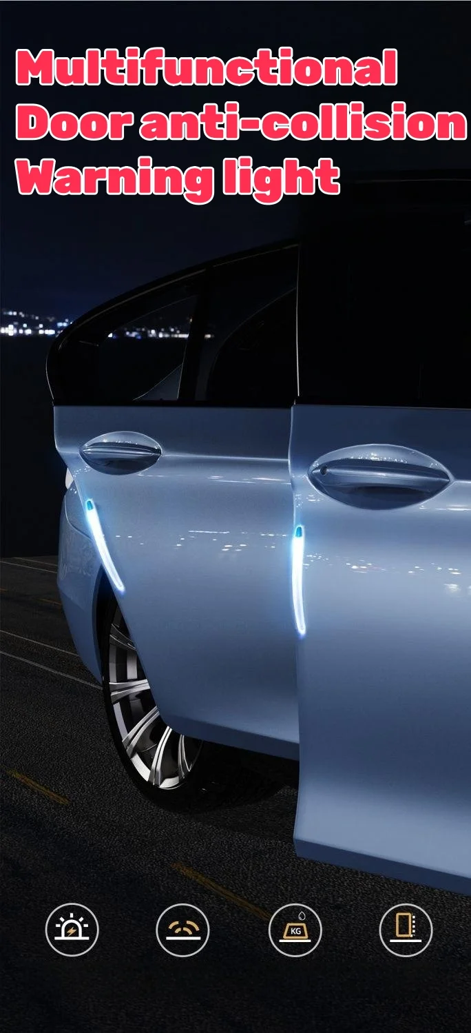 Multi-function door anti-collision warning light