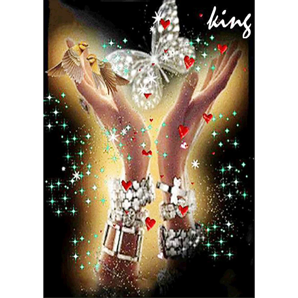Diamond Painting - Full Round Drill - Love Hands(30*40cm)