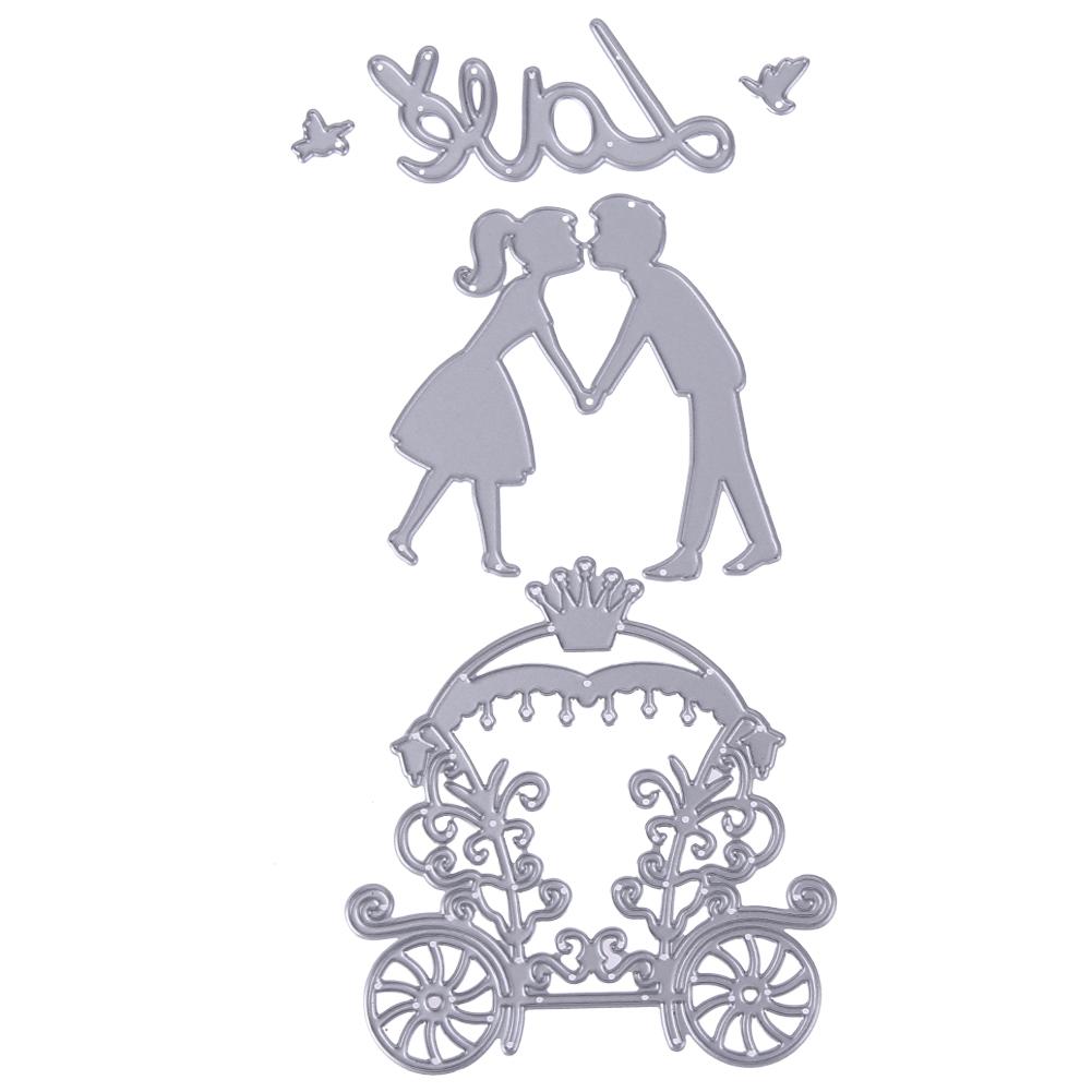 

6pcs DIY Valentine\ s Day Cutting Dies Scrapbooking Embossing Metal Stencils, 501 Original