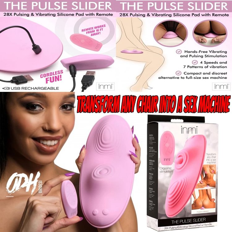 pornhint Pornhint 28x Vibrating Sex Seat Sex Chair Wand Massager  Pulsing and  Silicone Pad Remote Vibrator