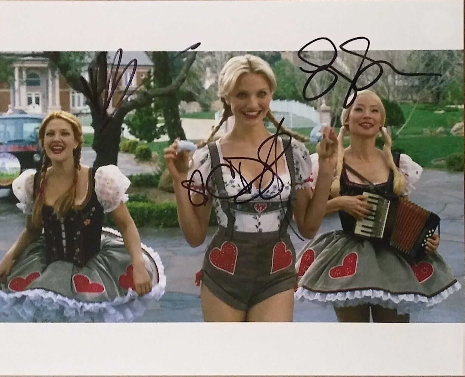 Cameron Diaz Lucy Liu Drew Barrymore - Charlie's Angels - signed 8x10 coa