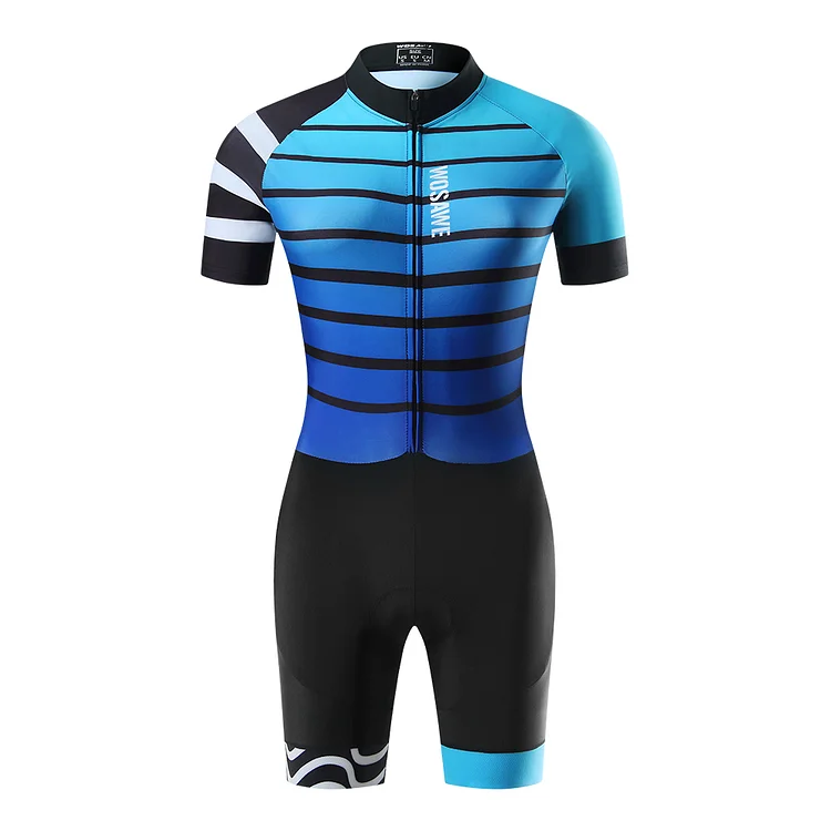 Women's Cycling Triathlon Jumpsuit Short Sleeve Set