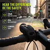 120dB Loud Bike Horn Waterproof Universal Mount Silicone Horns Type-C Rechargeable Adjustable Volume Settings Horn for Motorcycle Scooter Bicycle