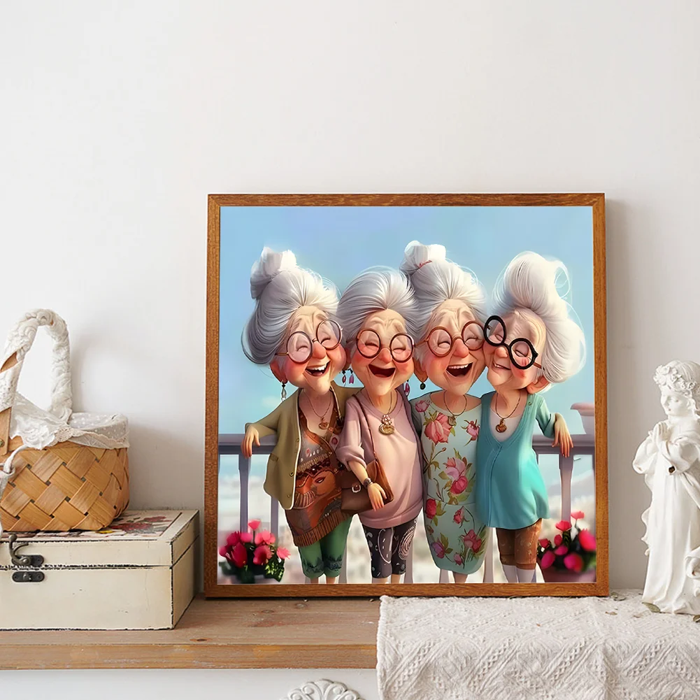 Diamond Painting - Full Round Drill - Grandma(Canvas|40*40cm)