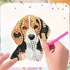 4PCS 2D/plat acrylique DIY art diamant kit d&rsquo;aimants pour aimants Beagle design DIY art r&eacute;frig&eacute;rateur magn&eacute;tique autocollant diamant art d&eacute;coration r&eacute;frig&eacute;rateur bo&icirc;te aux lettres d&eacute;coration maison bricolage