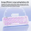 MOFII Pearl Series Tri-Mode RGB Backlit Mechanical Keyboard,68 Key