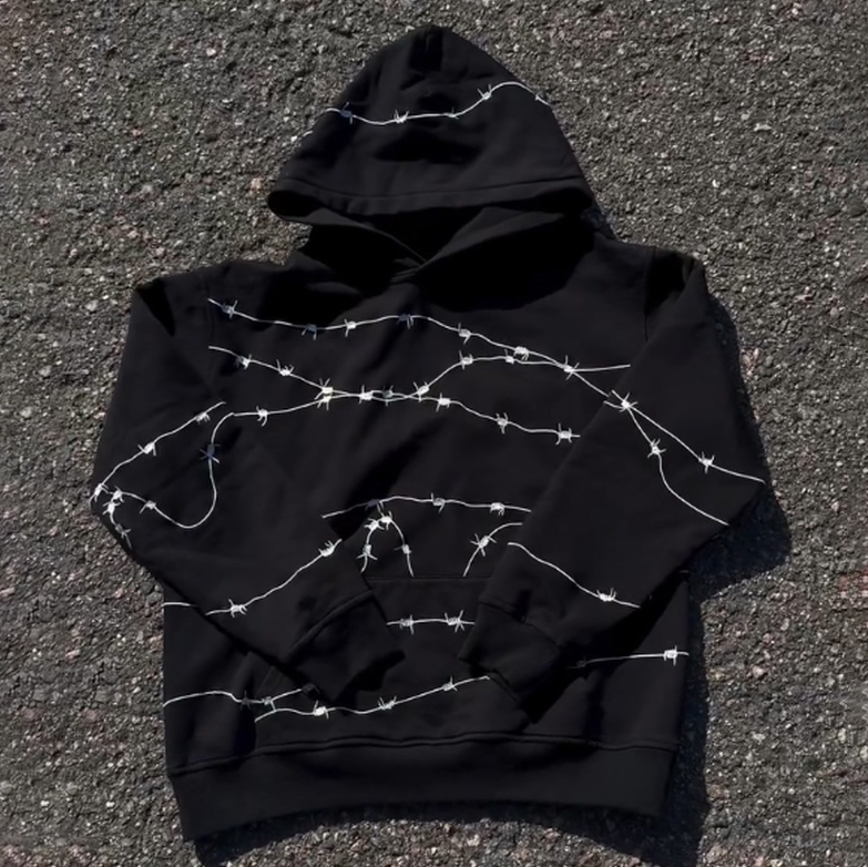 Chain Print Long Sleeve Hoodies