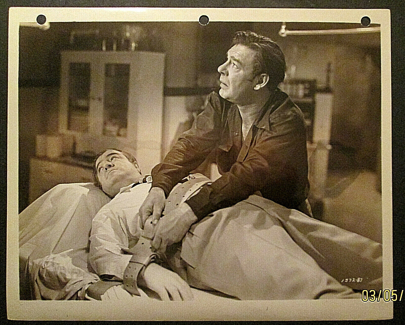 LON CHANEY JR, ABBOTT & COSTELLO : (MEET FRANKENSTEIN) ORIG, 1948 STILL Photo Poster painting