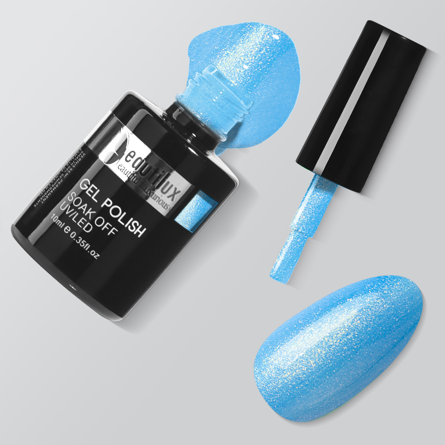 HEMA& TPO Free Nail Gel Polish Color 10ml Summer Collection- Azurea