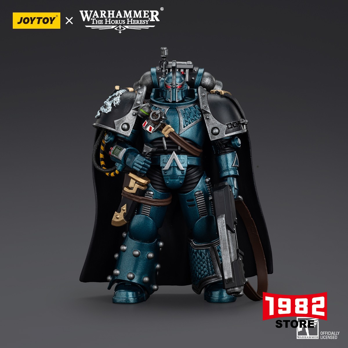 JOYTOY Alpha Legion Saboteur Consul JT01093 1/18 Scale Action Figure Warhammer 40k Horus Heresy Series ABS Plastic Collectible Model with Weapon Accessories