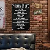 7 Rules Of Life - Vintage Metal Signs - 20*30cm/30*40cm - Warning