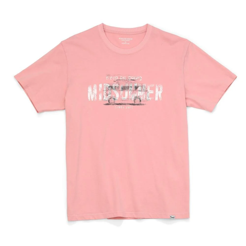 SIMWOOD 2021 summer new t-shirt men fashion bus letter print tees 100% cotton breathable tops high quality tshirt SJ120540