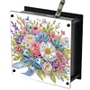 (US Local)Flowers DIY Money Storage Box Diamond Painting Art Piggy Bank for Beginners