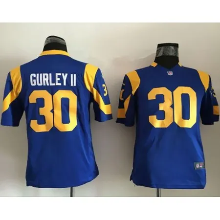 Rams #30 Todd Gurley II Royal Blue Alternate Youth Stitched NFL Elite Jersey