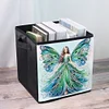 (US Local)Winged Fairy DIY Special Shape Diamond Painting Folding Storage Box Container Organizer Case Kit