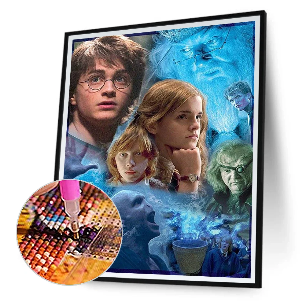 5D DIY Full Round Drill Diamond Painting Harry Potter Kit Home Decor Art Craft