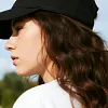 Perruque casquette de baseball 2 en 1 aux cheveux boucl&eacute;s
