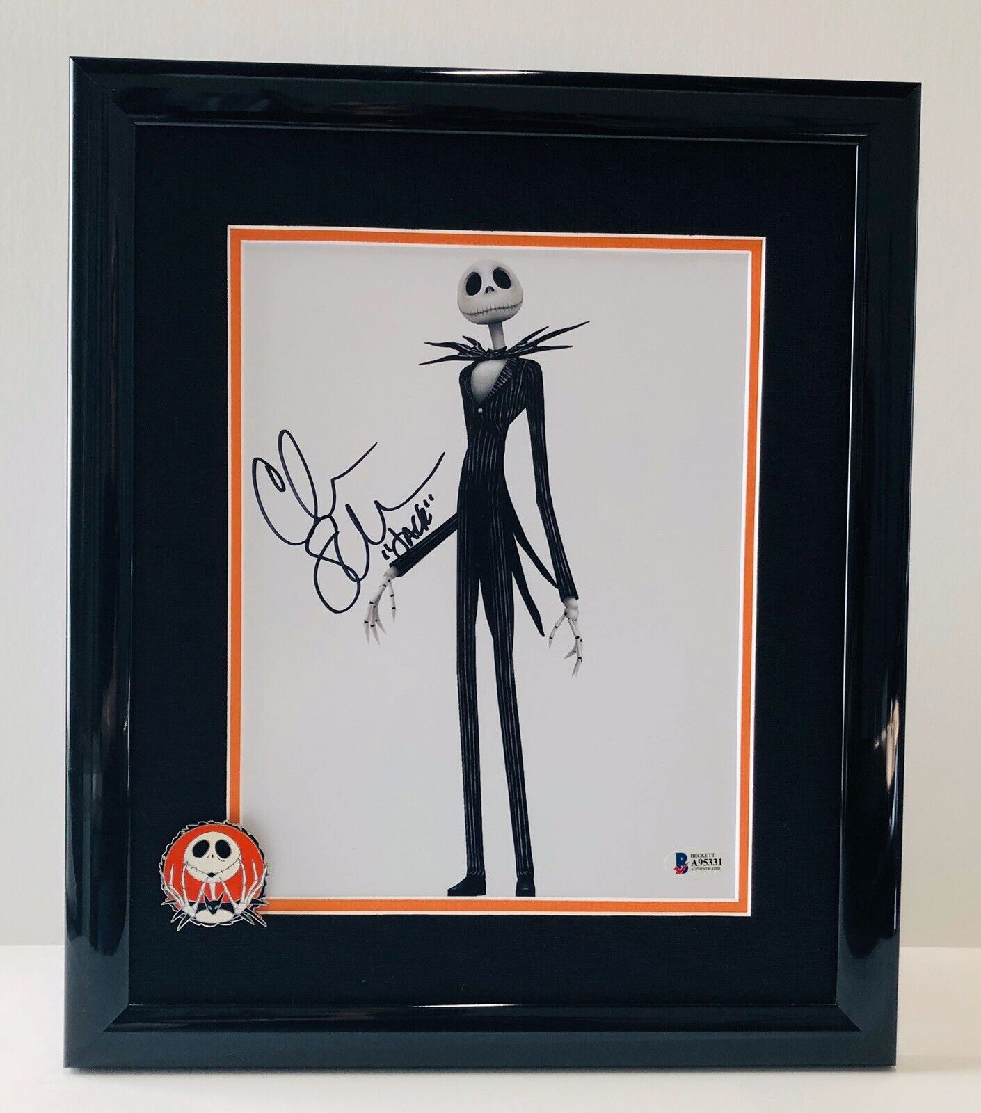 Chris Sarandon Signed Autographed Jack Skillington 13x15 Framed Photo Poster painting Beckett