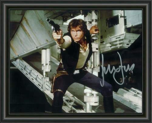 STAR WARS HARRISON FORD SIGNED Photo Poster painting - A4 AUTOGRAPHED POSTER PRINT-  POST