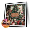 (40*40cm)Christmas Cats Tree - Full Round Drill Diamond Painting