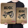 AC/DC - Panneaux en &eacute;tain m&eacute;tallique(20*30cm/30*40cm) - Musique