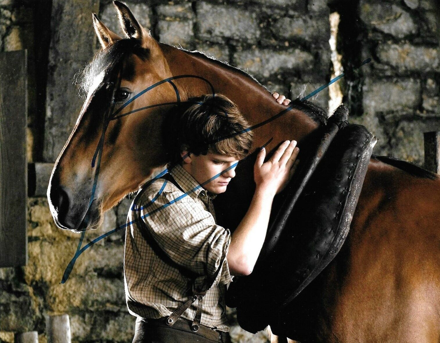 Jeremy Irvine Signed War Horse 10x8 Photo Poster painting AFTAL