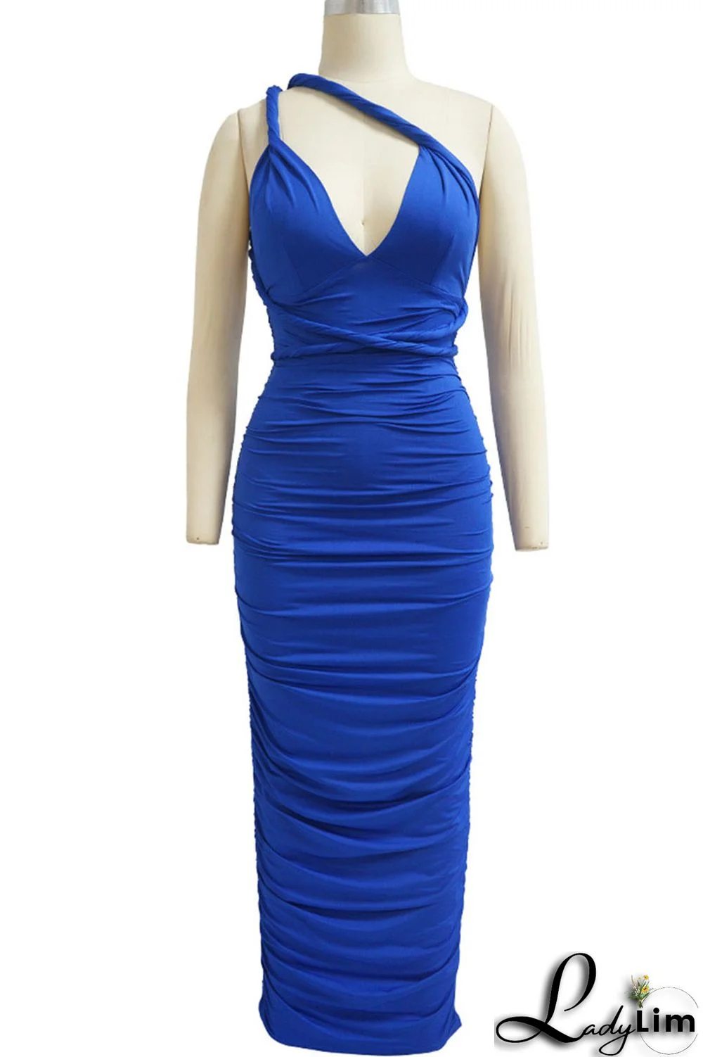 Burgundy Sexy Solid Split Joint Frenulum Fold Asymmetrical One Step Skirt Dresses