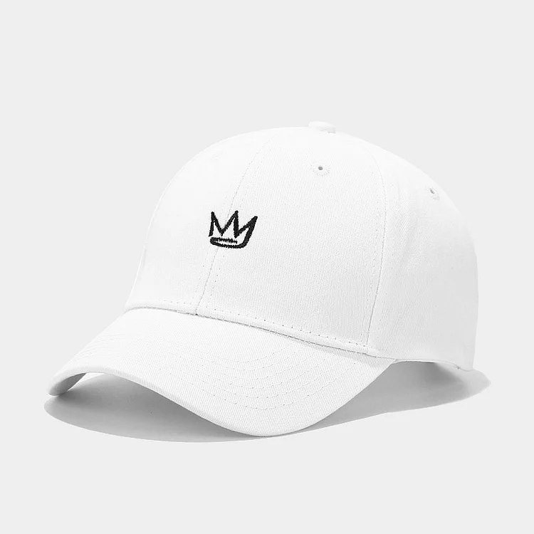 2023 crown embroidery baseball cap cotton retro casual peaked cap men and women outdoor travel couple hats