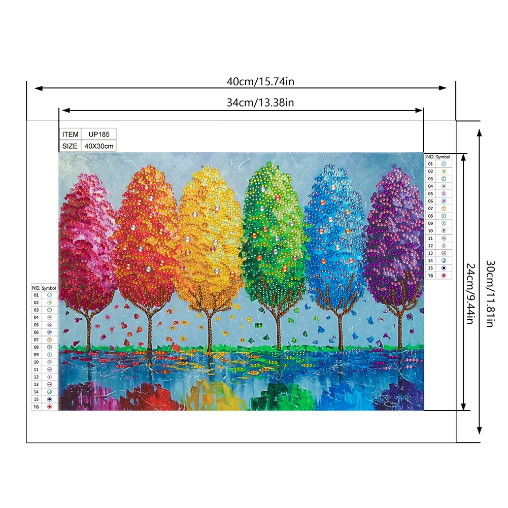 Diamond Painting - Special Shaped Drill - Tree(40*30cm)