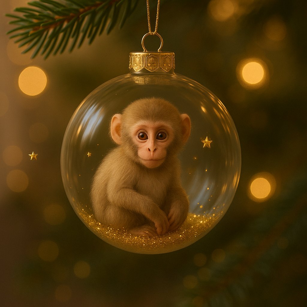 2026 Wildlife Wonders Collection Crystal Glass Ornament(3D)
