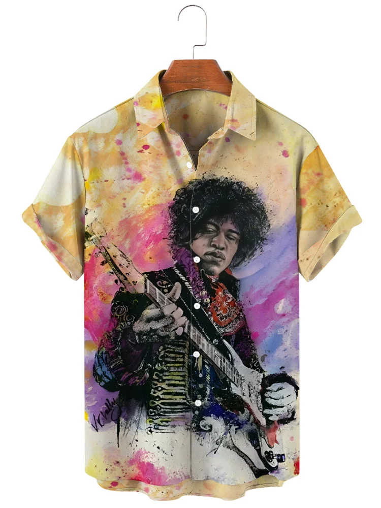Teecade Teecade Jimi Art Print Shirt