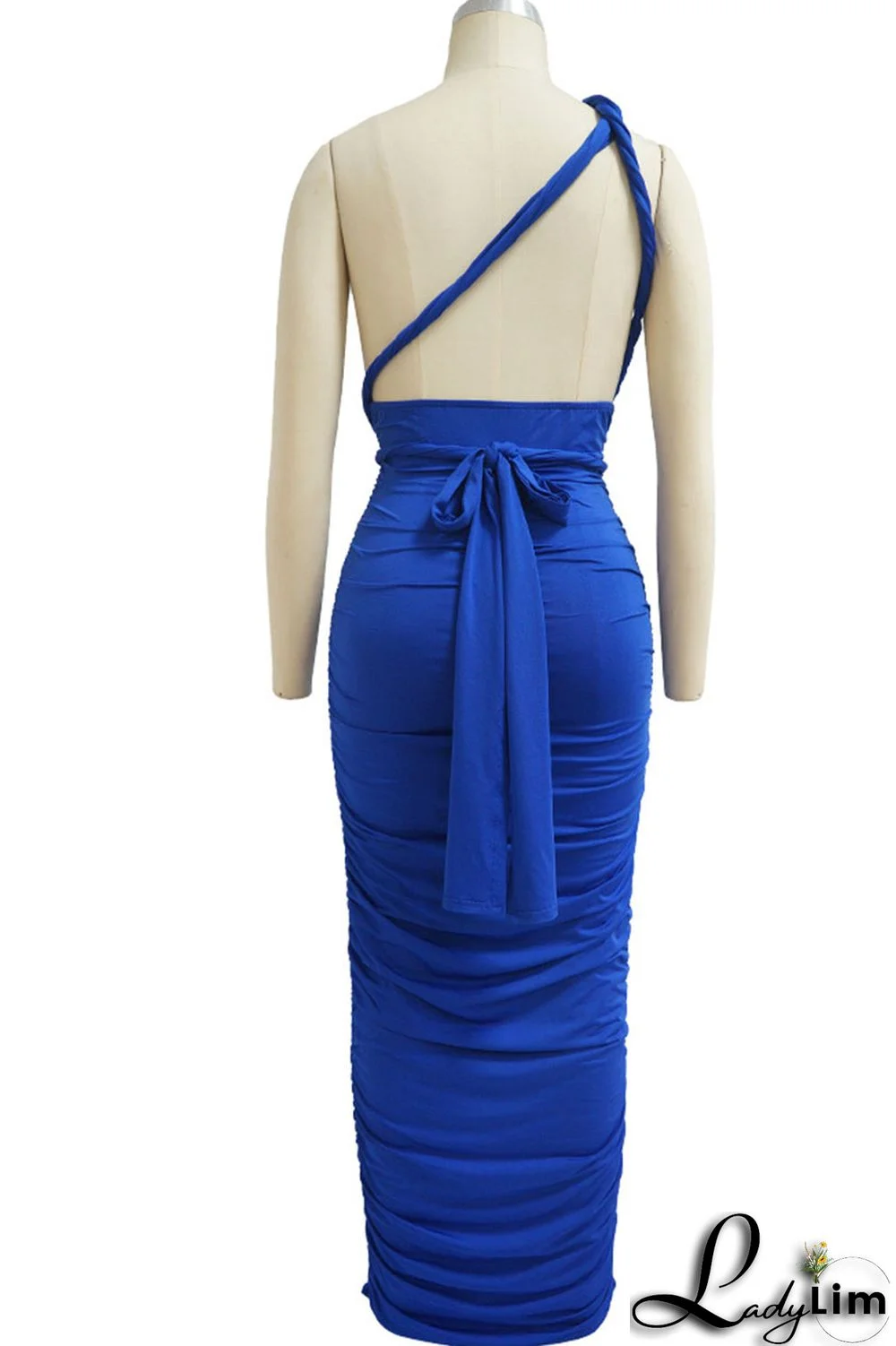 Burgundy Sexy Solid Split Joint Frenulum Fold Asymmetrical One Step Skirt Dresses