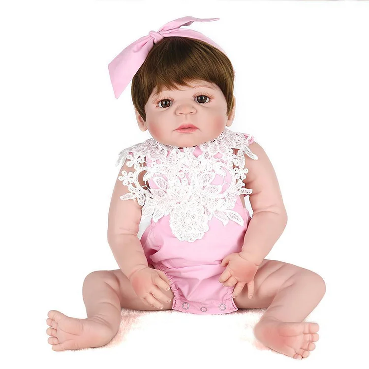 22"Kleine Hallie Lebensechtes Baby Mädchen - RSDP-Rebornbabypuppen-Rebornbabypuppen.de