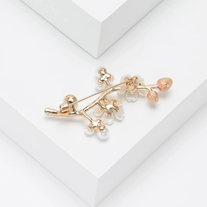 Minimalist Pin Flower Alloy Women’s Brooches