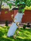 Moon Wind Chime Lamps Windbell Pendant Light LED Hanging Home Garden Decor