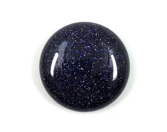pornhint Pornhint 25mm Synthetic Blue sandstone round flatback gemstone cab cabochon