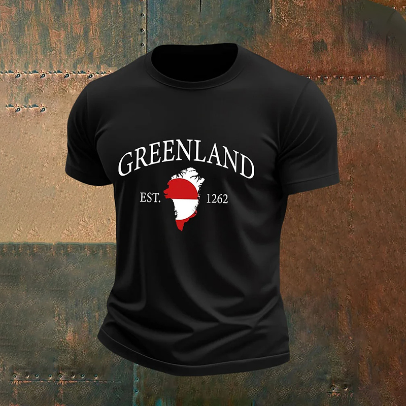 Men's Greenland Print T-shirt artswardrobe
