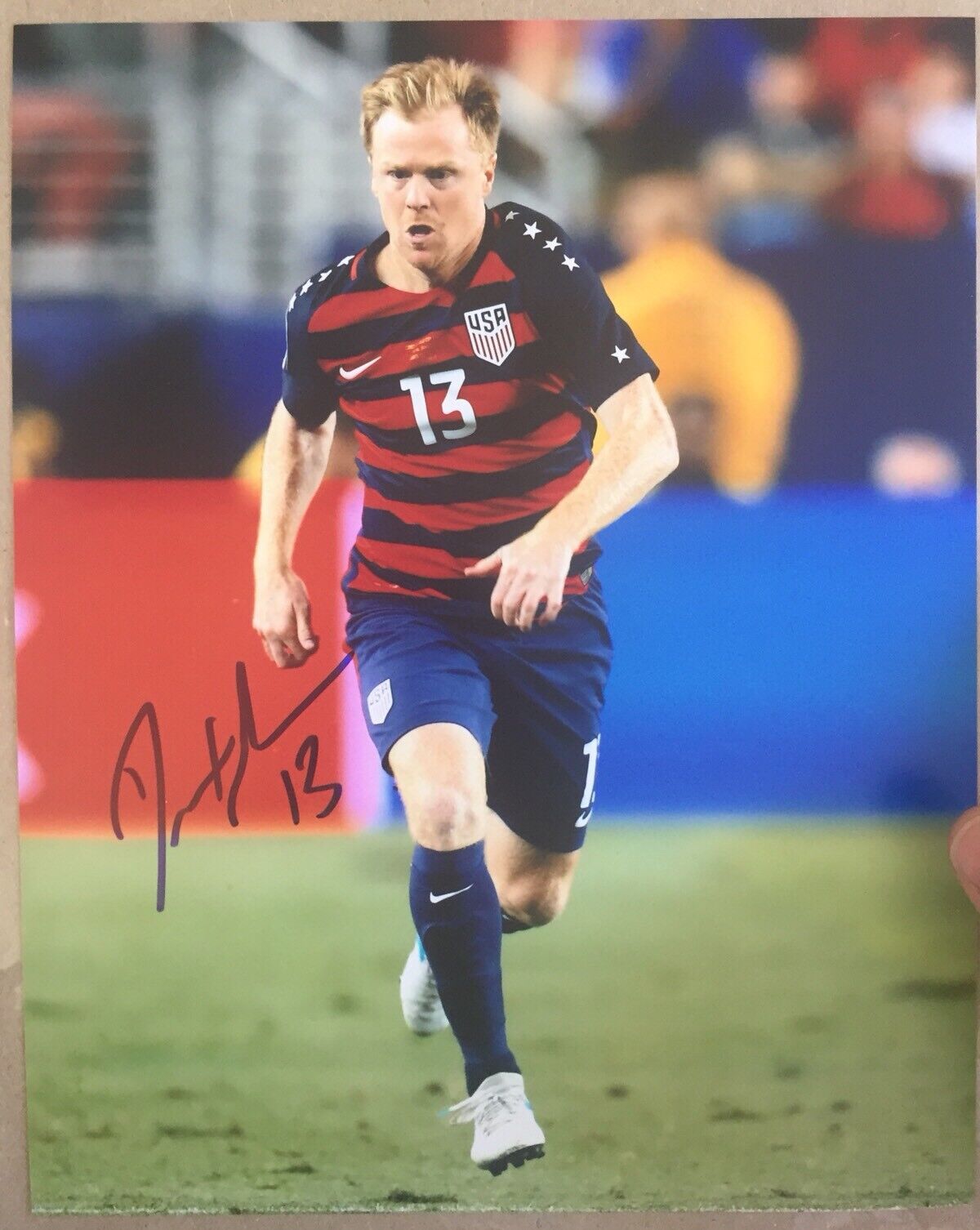 Dax McCarty Signed Team USA Chicago Fire FC 8x10 Photo Poster painting