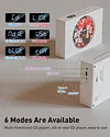 Multi-Function CD Player With Bluetooth, AUX/USB/FM Radio, Multi-Mode Connectivity, Portable Desktop Speakers