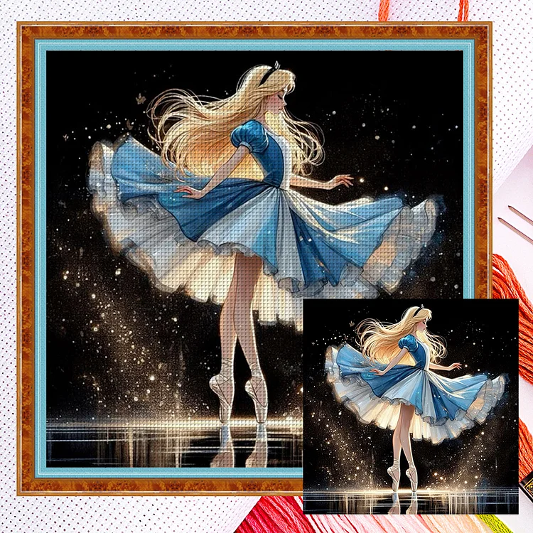 Dancing Princess Alice (40*40cm) 11CT Counted Cross Stitch gbfke