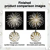 Fireworks DIY Pearl Diamond Art Kit for Adults Home Decor 25x25cm With Frame