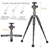 Mini Portable Micro Single Camera Desktop Mobile Phone Stand Expansion Panoramic Gimbal Travel Photography Live Climbing Telescopic Small Folding Aluminum Alloy Tripod