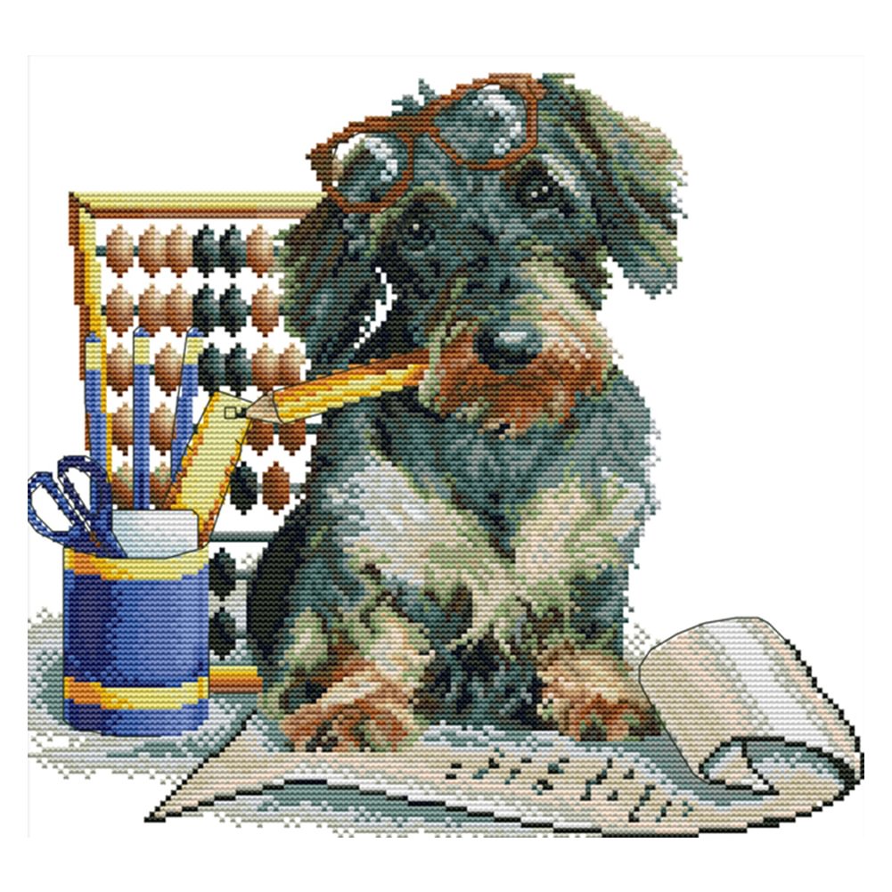 Counting - 14CT Joy Sunday Stamped Cross Stitch(36*34cm)